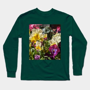 Outdoor Jungle - Pansies Long Sleeve T-Shirt